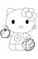 Hello Kitty kleurplaat 22